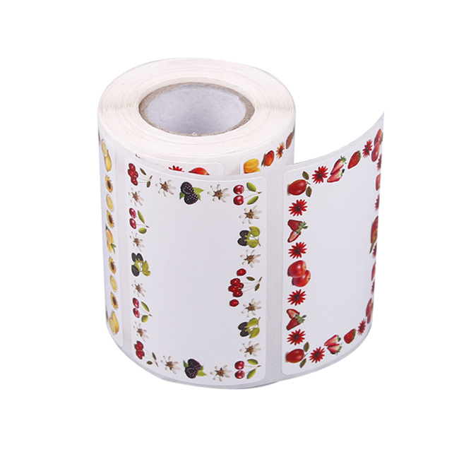 Matte Color Print Fruit Adhesive Paper Label