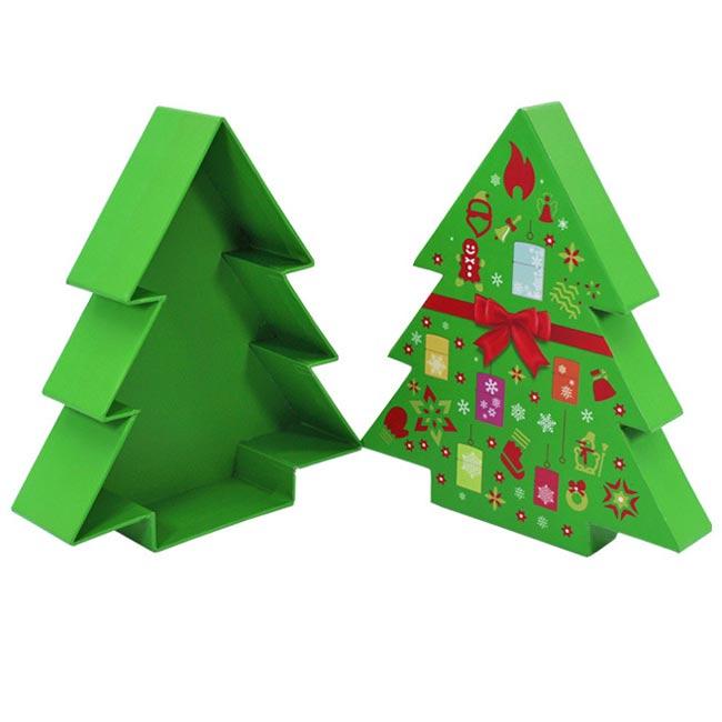 Cardboard Paper Xmas Tree Gift Box