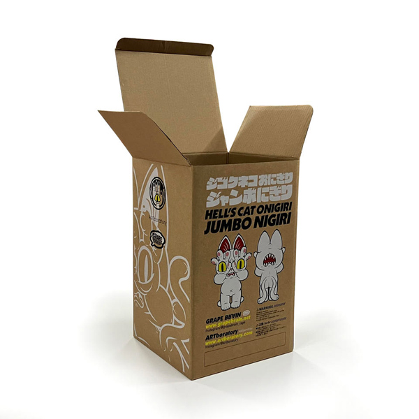 Custom White Ink Print Kraft Packaging Paper Box