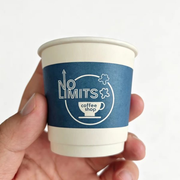 Custom Printed 4oz Espresso Paper Cups