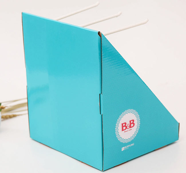 corrugated counter display