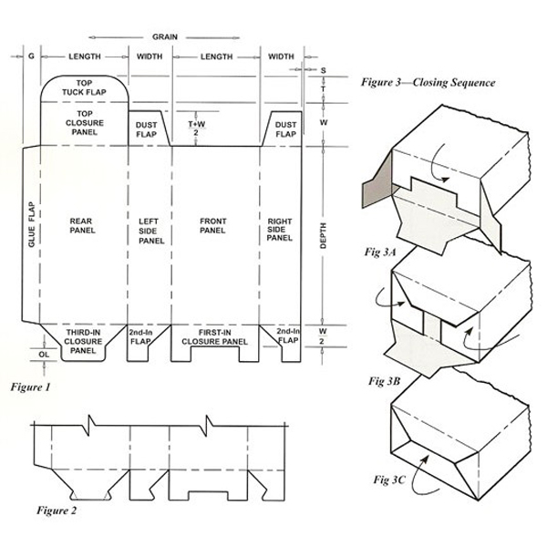 tuck top box with snap lock bottom