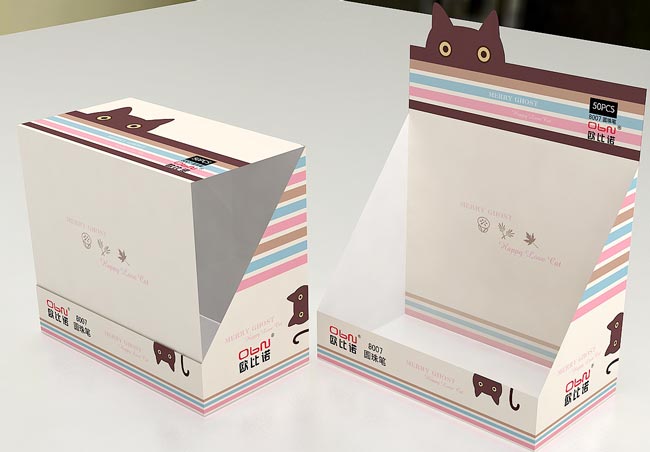 cardboard displays for pens