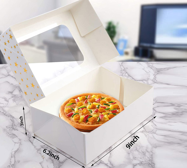 clear window donuts paper box