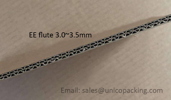 EE flute corrugated board