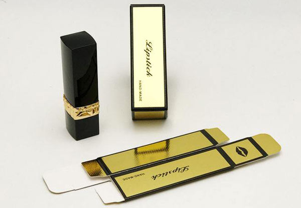 gold color lipstick box
