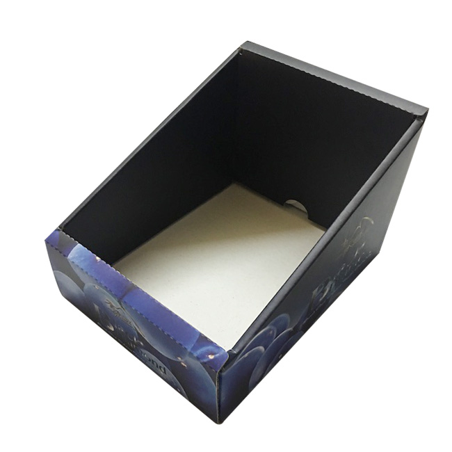 matte color printed cardboard bins