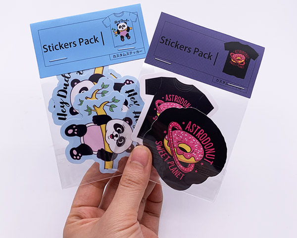 sticker pack with paper header