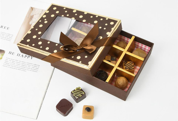 window chocolate boxes