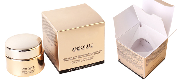 metallic paper cosmetic box