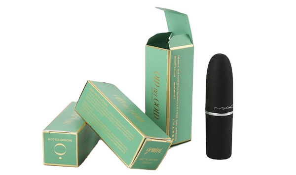 gold foil lipstick box