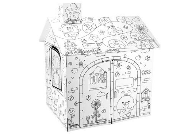 Indoor Cardboard Playhouse