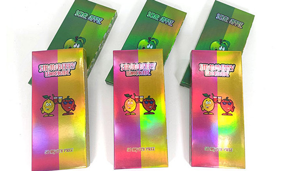 hologram metallic paper box