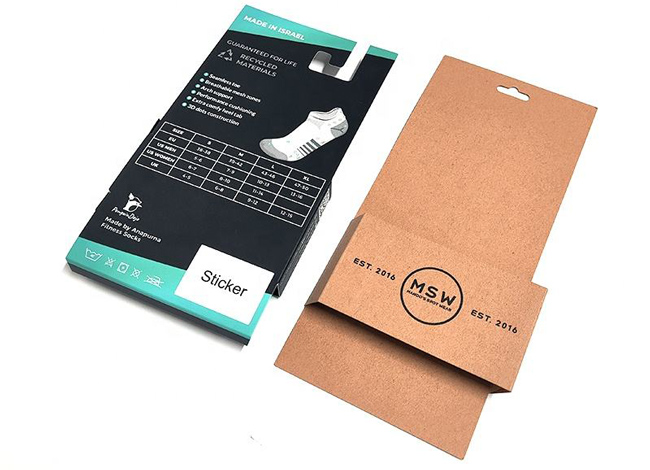 Packaging Paper Sleeves with Hang Tab