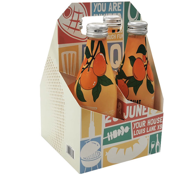 4 Pack Juice Drink Carrier Box 4 Pack Juice Drink Carrier Box