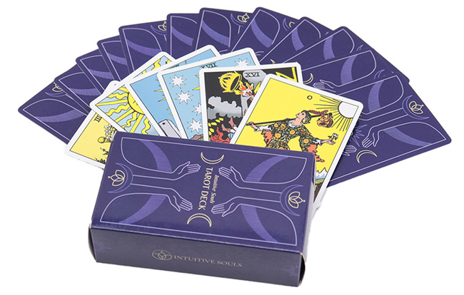 Custom Printed Black Core Tarot Card Deck