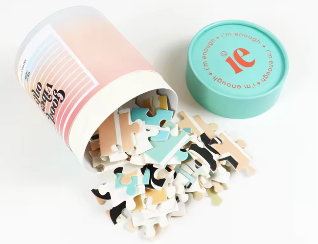 Custom Printed Puzzles with Tube Packaging Custom Printed Puzzles with Tube Packaging