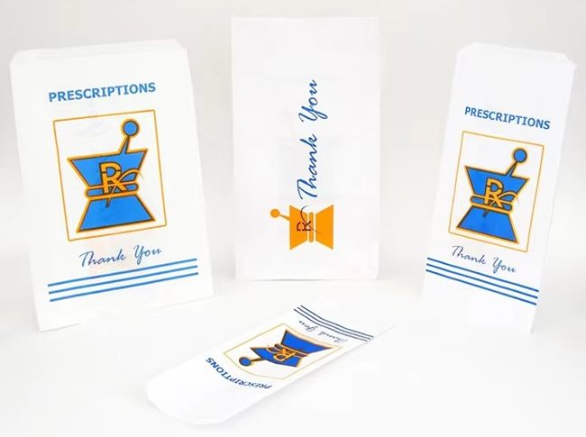 Custom Logo Printed Pharmacy Bags Custom Logo Printed Pharmacy Bags