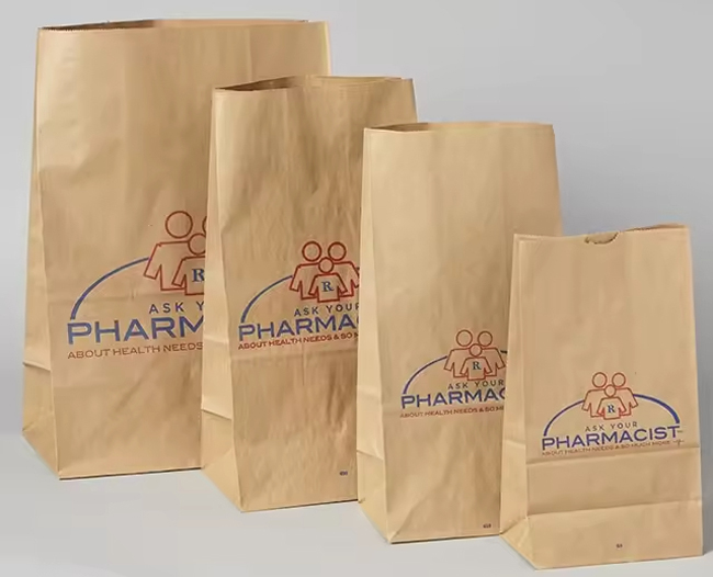 Branded Kraft Paper Pharmacy Bags Branded Kraft Paper Pharmacy Bags