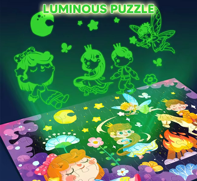 Custom Made Luminous Cardboard Jigsaw Puzzles