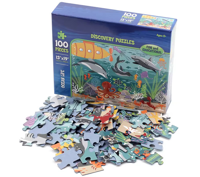 CN Blue Board Jigsaw Puzzle for Kids