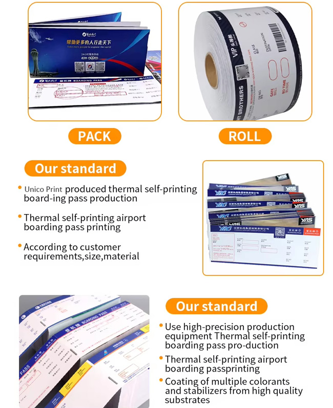Custom Boarding Ticket Printing Factory