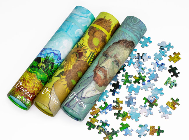 Custom 150-Piece Jigsaw Puzzle with Paper Tube Packaging Custom 150-Piece Jigsaw Puzzle with Paper Tube Packaging