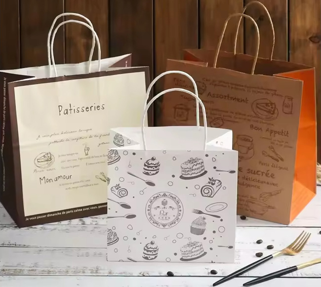 Custom Logo Printed Bakery Bags