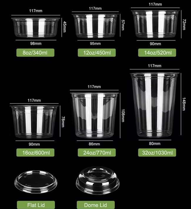 Disposable Clear PET Deli Acai Bowls Disposable Clear PET Deli Acai Bowls