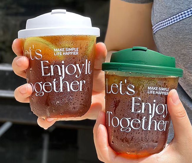 Custom Logo Printed PET Plastic Cold Drink Cups