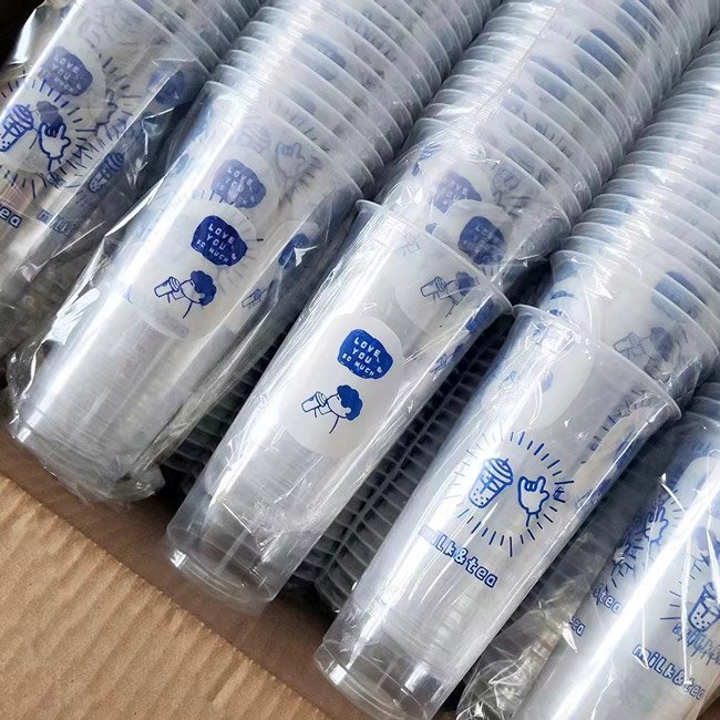 Stacking Package of Plastic PET Cups
