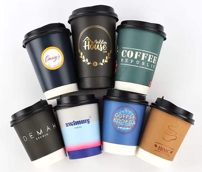 Hot Stamping Coffee Paper Cups