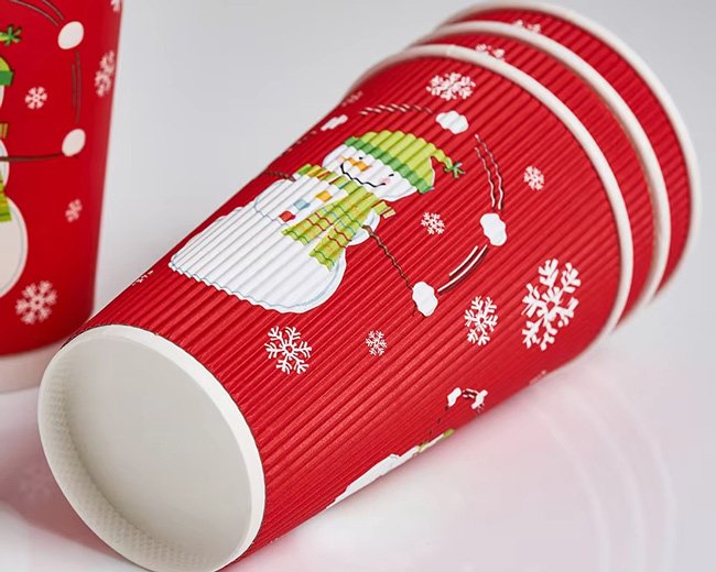 Custom Branded Ripple Wall Coffee Cups